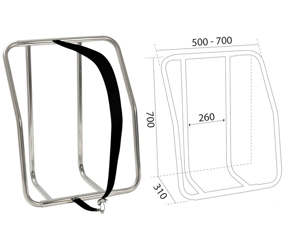 Soportes Universales Balsas Salvavidas en Acero Inox
