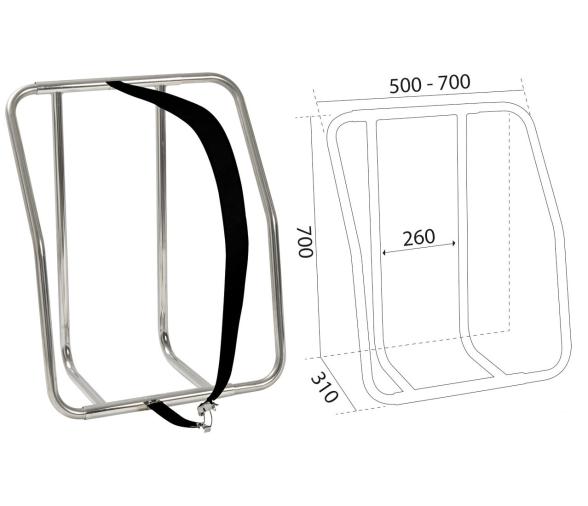 Soportes Universales Balsas Salvavidas en Acero Inox