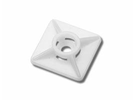 Support Nylon White for Cable Ties with Adhesive (100 units)