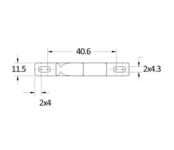 Southco Cerrojo con Pestillo de Empuje Negro 44 N