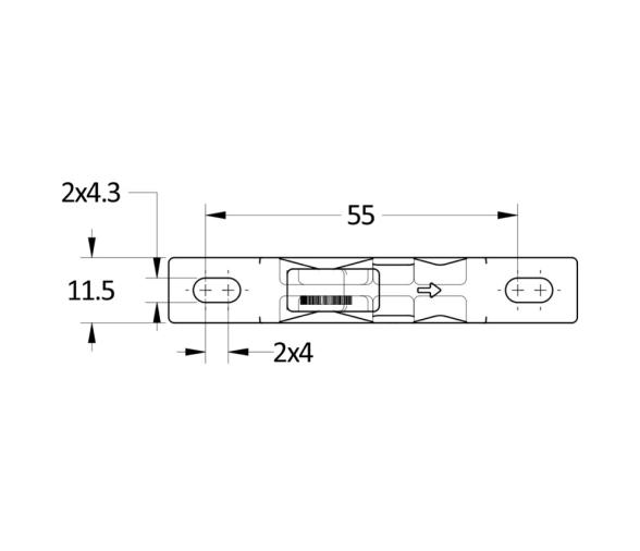 Southco Cerrojo con Pestillo de Empuje