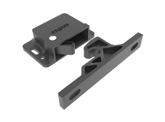 Latch Black Bolt with Push Latch 44 N