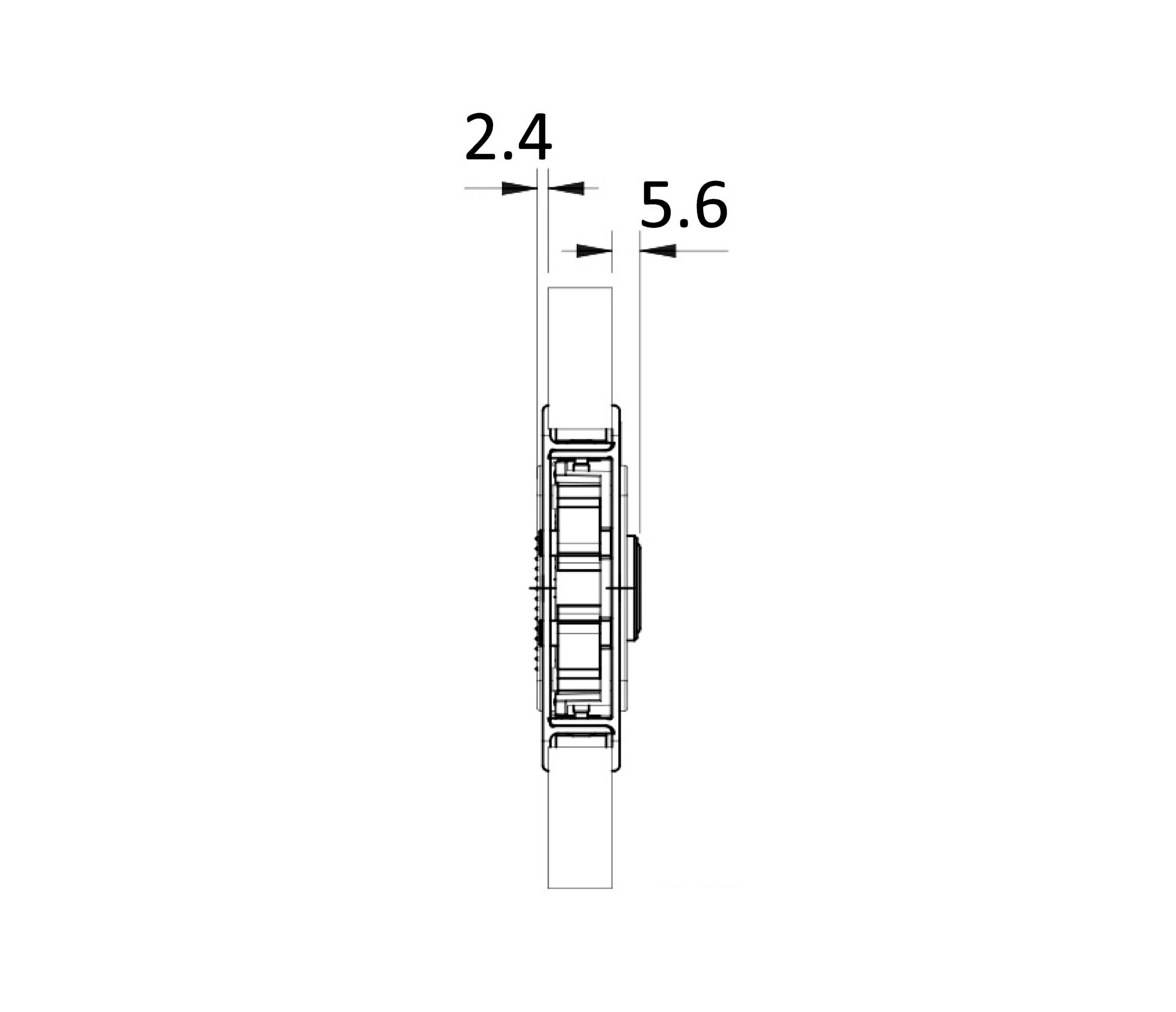 Southco Stainless Steel Flush Closure for Entrance Door