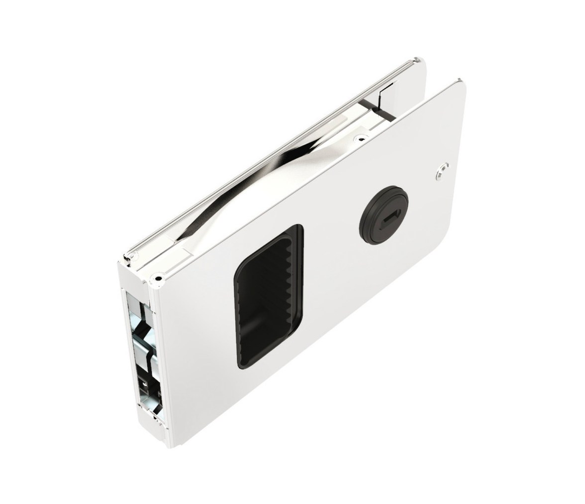 Southco Stainless Steel Flush Closure for Entrance Door