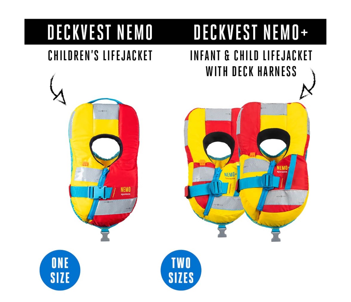 Spinlock Chaleco salvavidas infantil Deckvest NEMO y NEMO+
