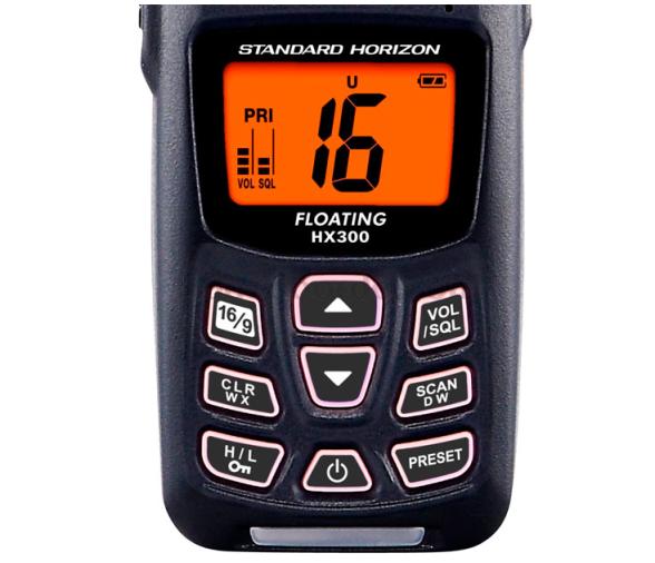 Standard Horizon Emisora Portatil VHF HX300E