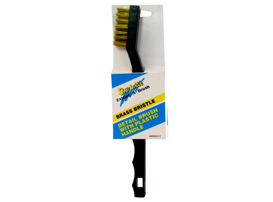Star Brite Cepillo para detalles de plástico y cerdas de latón