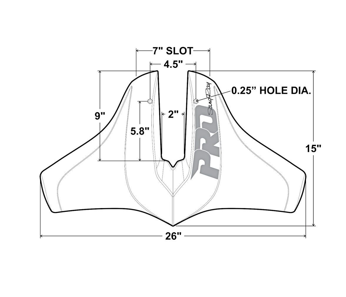 StingRay Hidrofoils Classic Pro Aleta Estabilizadora