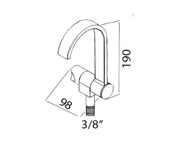 Style Grifo Negro Agua Fría