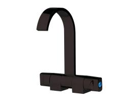 Style Grifo Negro Agua Fría y Caliente