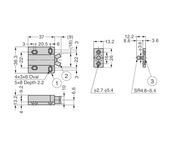 Sugatsune Pestillo de Contacto no Magnético