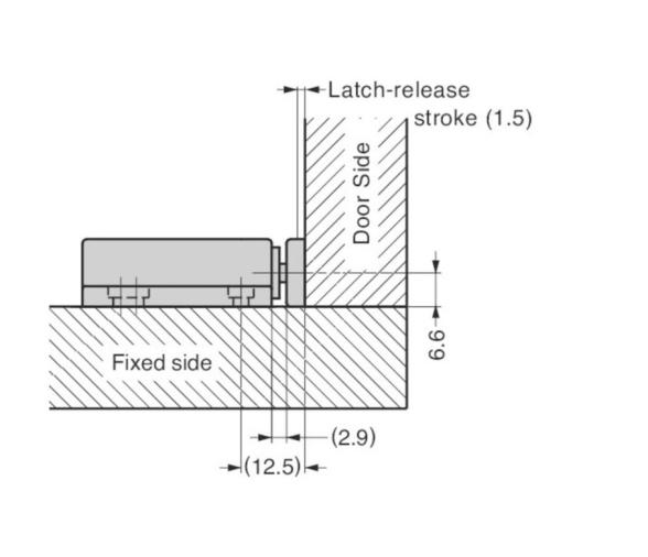 Sugatsune Pestillo de Contacto no Magnético