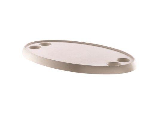 Vetus Tablero de Mesa Ovalado, 450 x 760 mm