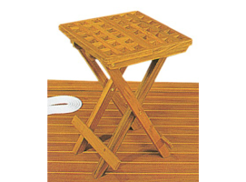 Teak foldable stool