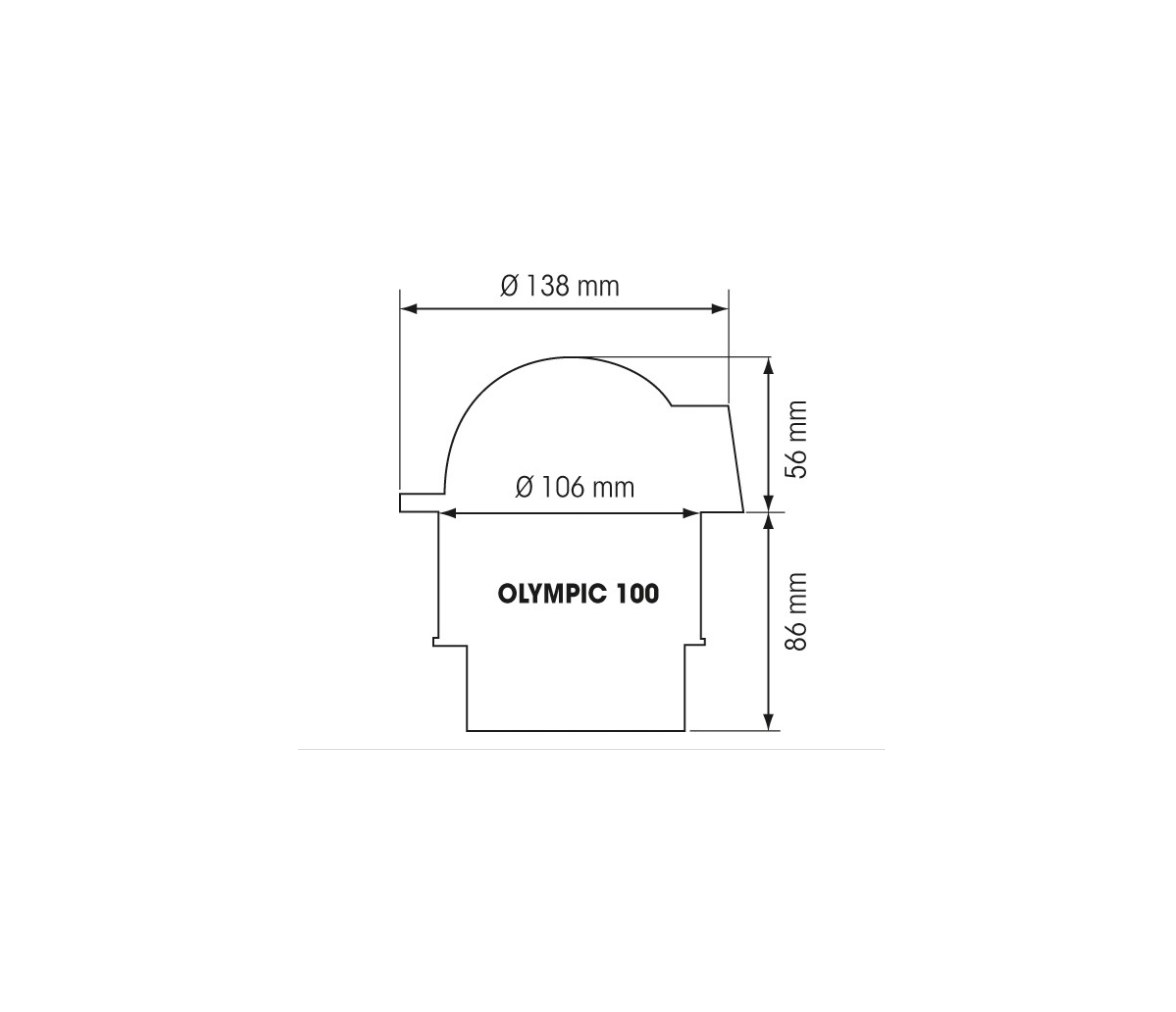 Tapa de Proteccion Blanca para Compas Olympic 100