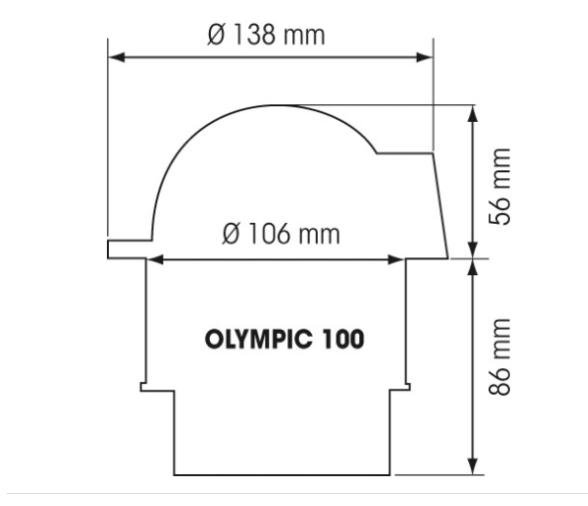 Tapa de Proteccion Blanca para Compas Olympic 100