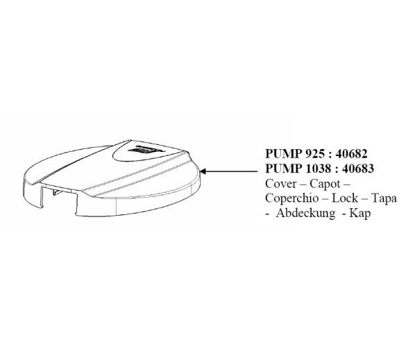Tapa de Recambio Bomba Pump 925-1038 Plastimo