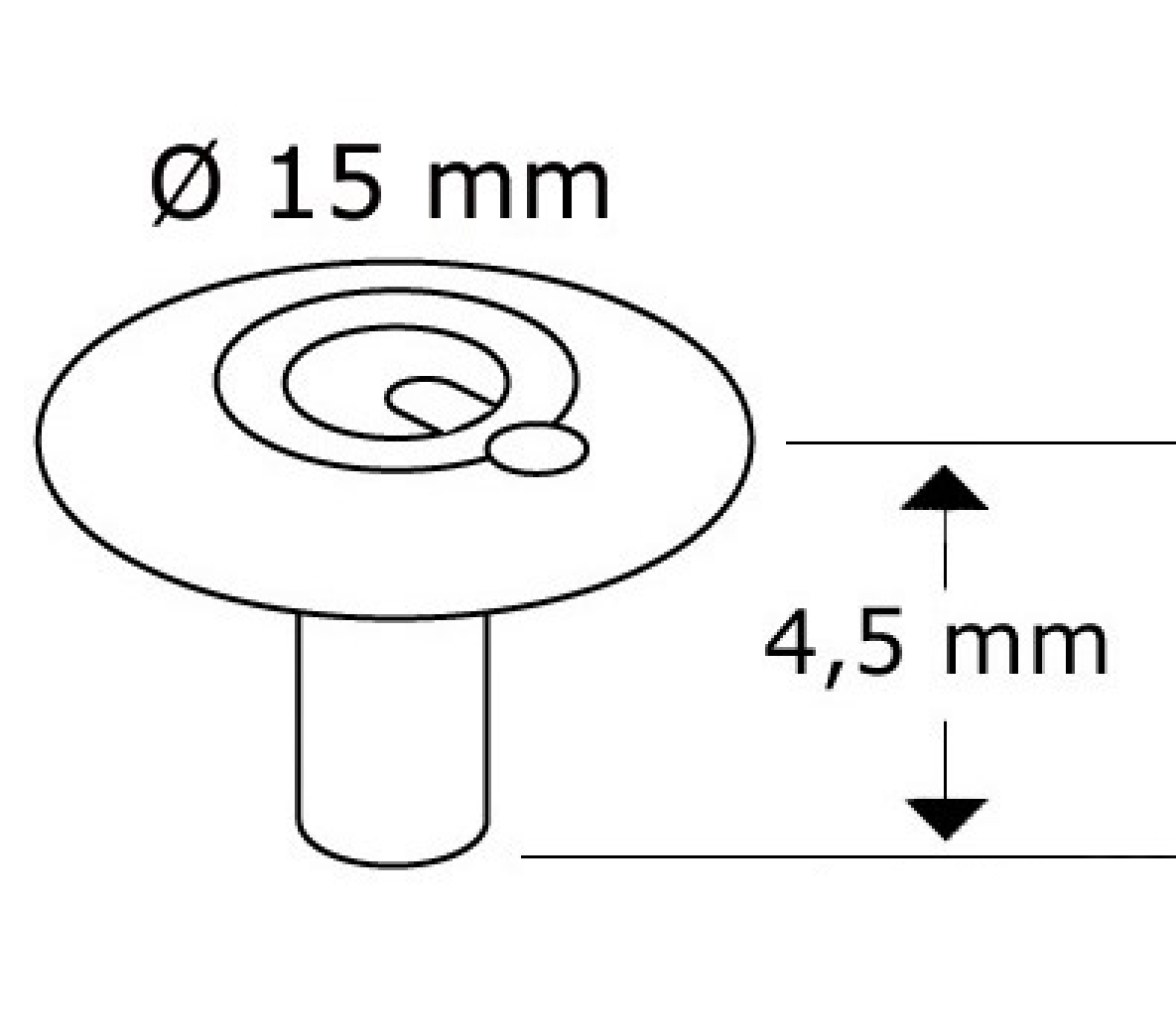 QSNAP Tapas de Broche 4.5 mm - Pack 10