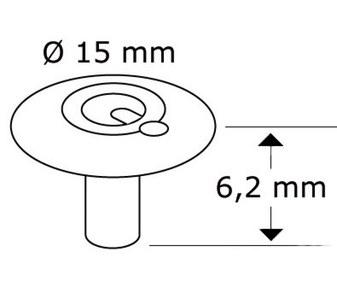 QSNAP Tapa de Broche 6.2 mm - Pack 10