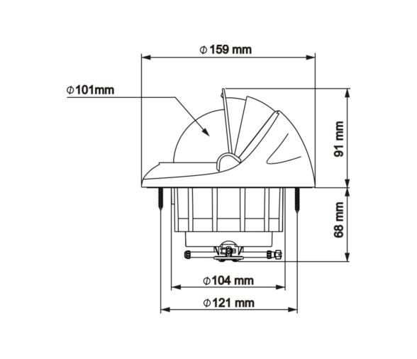 Tapa Protectora Compas Offshore 115 Empotrable Plastimo