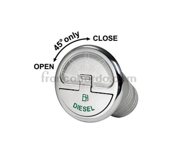 Osculati Tapon de Llenado Cierre Rapido Cuello 30 Grados