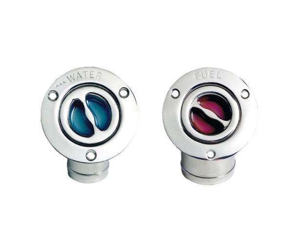 Tapon de Llenado en Inox Pulido Cuello en 45 Grados