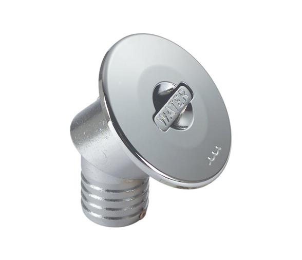 Tapon de Llenado Inclinado Laton Cromado 38 mm Agua