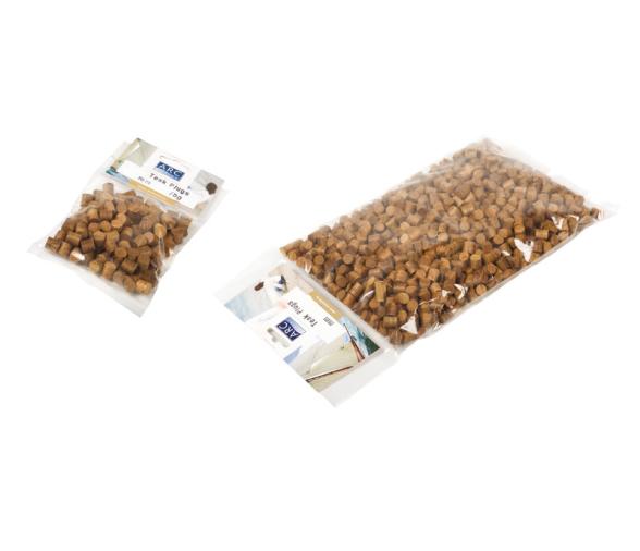 Tapones de Teca 50 unidades en 6-8-10 mm