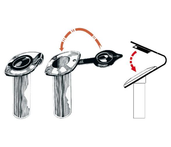 Tapon Cañero Empotrable Plastico Blanco