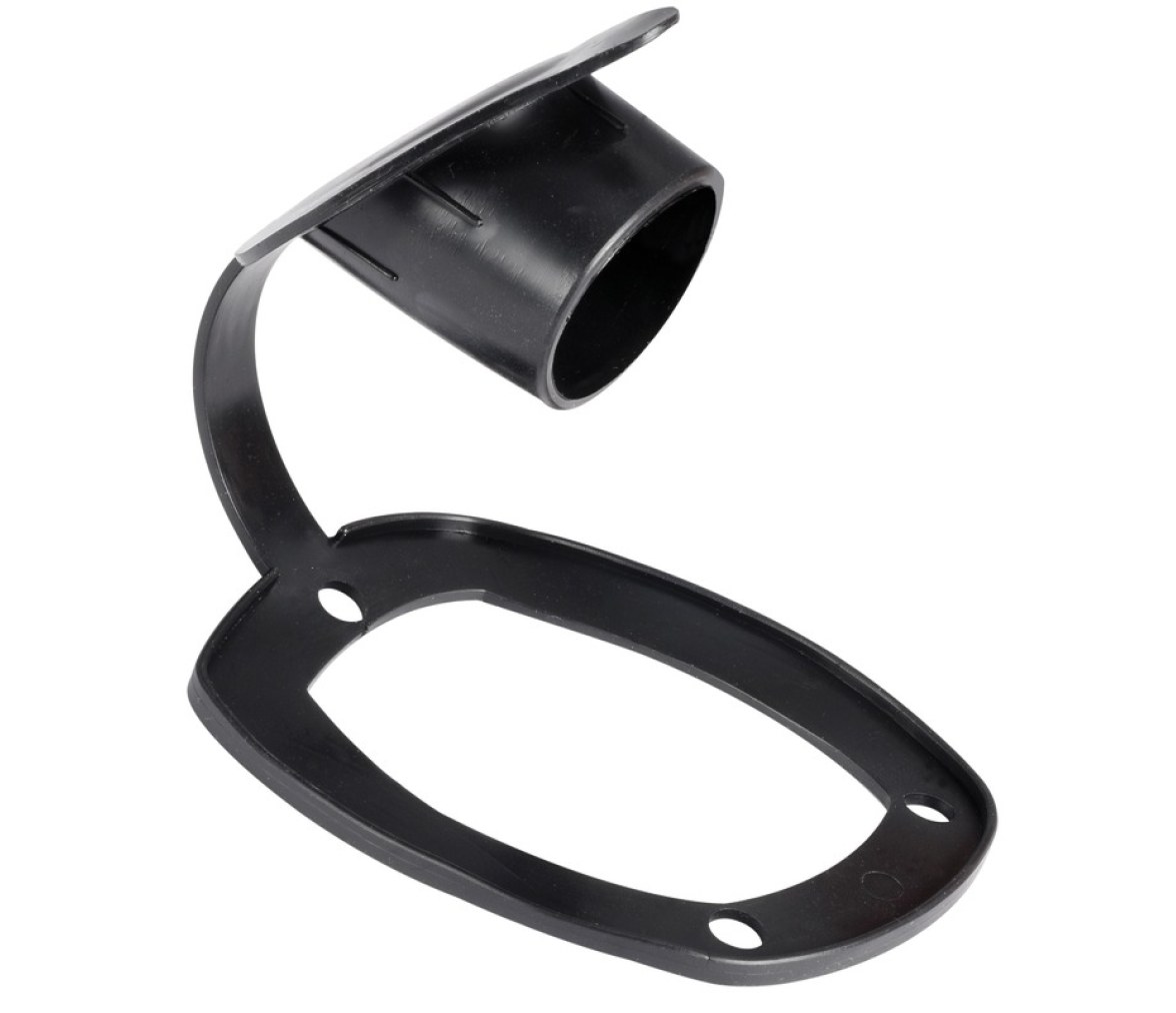 Tapon Cañero Empotrable Plastico Negro