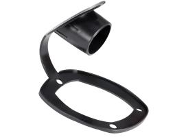TAPON SOPORTE EMPOTRABLE CAÑA DE PESCA PLASTICO NEGRO