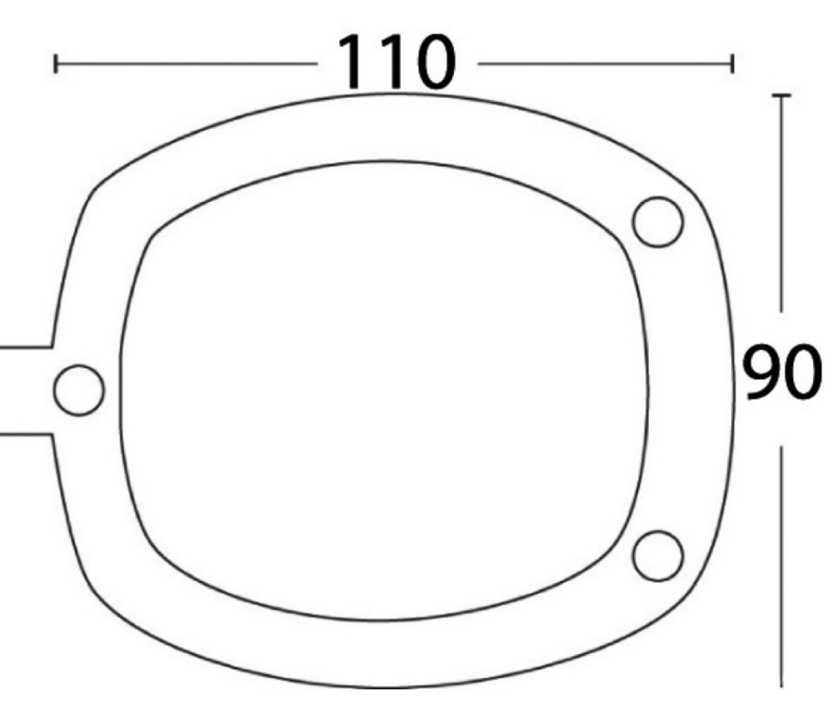 Tapon Cañero Empotrable Plastico Negro