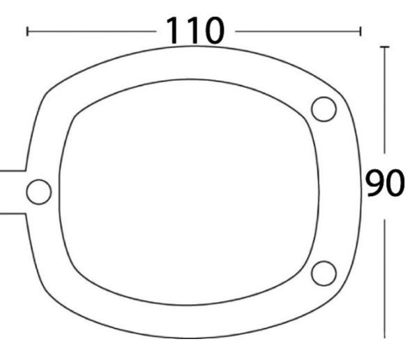 Tapon Cañero Empotrable Plastico Negro