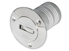 Tapon de Llenado en Laton Cromado con Apertura Facil