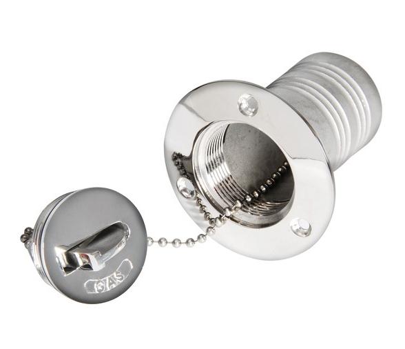 Tapon de Llenado en Laton Cromado con Apertura Facil