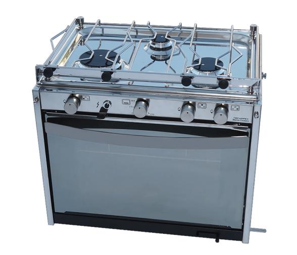 Techimpex Horno con Cocina Super Compact 3 quemadores Mariner 3