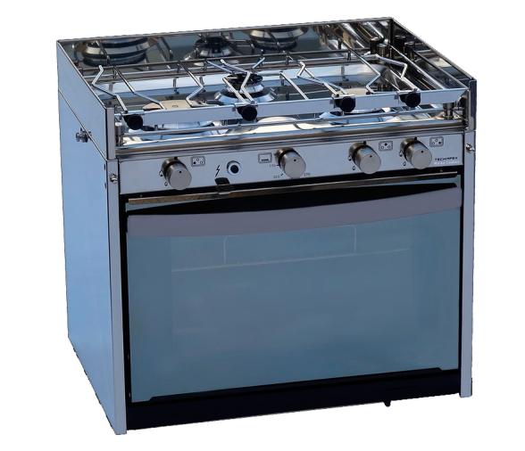 Techimpex Horno con Cocina Super Compact 3 quemadores Mariner 3