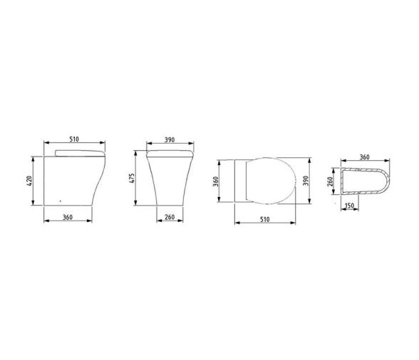 Tecma Inodoro Eléctrico Breex 24 V