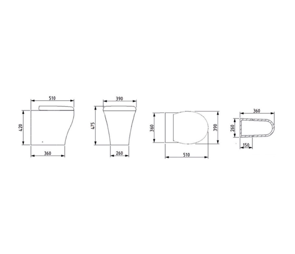 Tecma Inodoro Eléctrico Breex 24 V