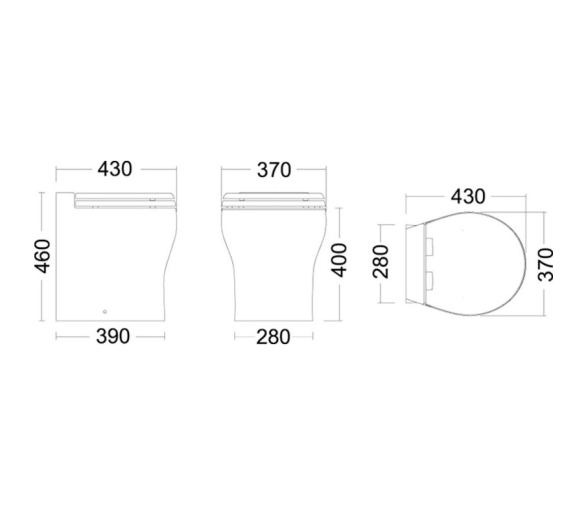 Tecma Inodoro Eléctrico Elegance 2G con Panel Táctil Eko