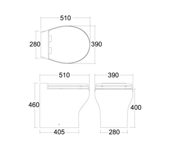 Tecma Inodoro Eléctrico Silence Plus 2G Negro
