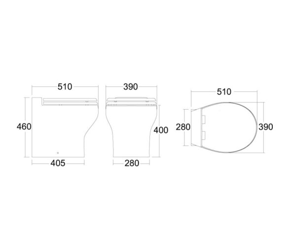 Tecma Inodoro Eléctrico Silence Plus 2G con Panel Táctil Eko