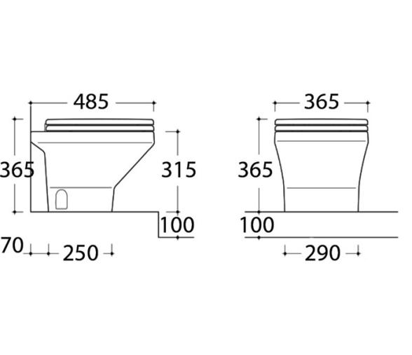 Tecma Inodoro Electrico Compass Bajo