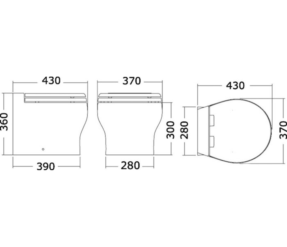 Tecma Inodoro Electrico Elegance 2G Corto