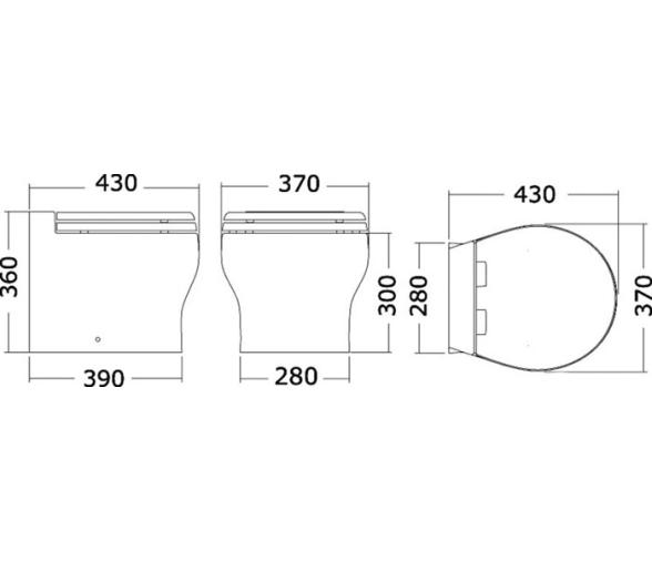 Tecma Inodoro Electrico Elegance 2G Corto