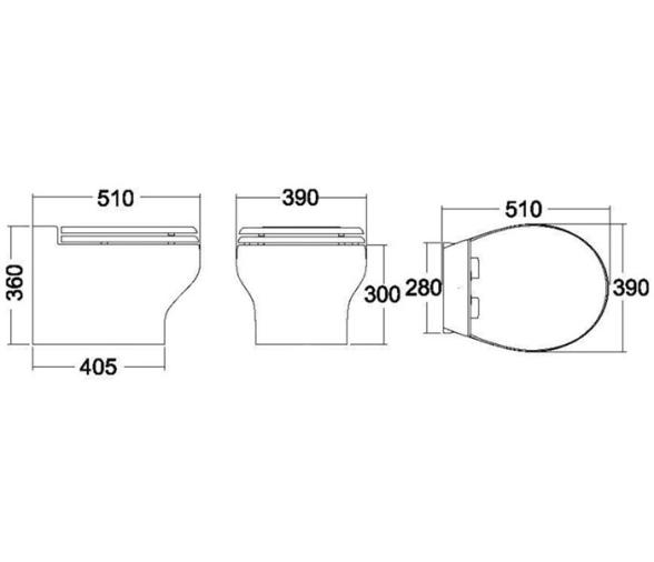 Tecma Inodoro Electrico Silence Plus 2G Bajo