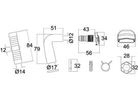 Tecma Kit Entrada de Agua Limpia (Blanco) G1 y G2