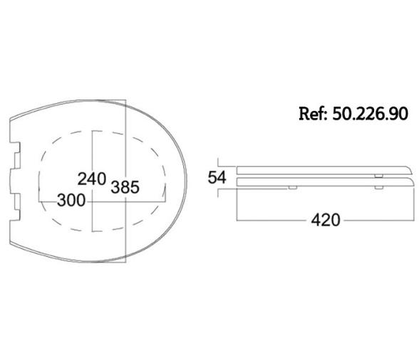 Tecma Tapa Inodoro Madera y Poliester G1 y G2