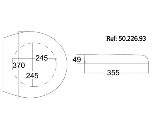 Tecma Tapa Inodoro Plastico Termoestable G1 y G2