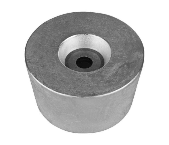 Tecnoseal Anodo de Aluminio con Agujero Circular para Atornillar